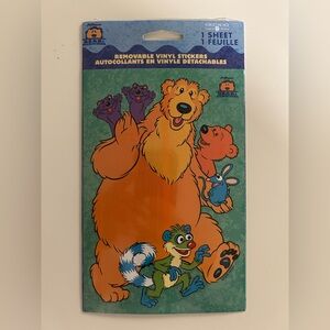 Vintage stickers - Removable Vinyl bear